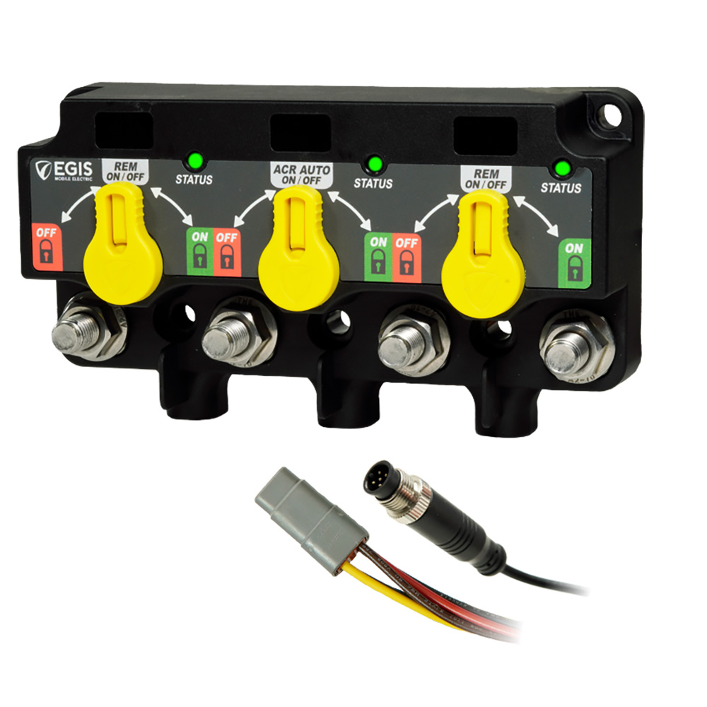 Image 1: Egis Triple XD - NMEA 2000 - Relay/ACR/Relay w/Knobs - 12 Position DT