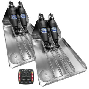 Image 1: Bennett Marine BOLT 14x23 Dual Electric Trim Tab System w/One Box Indication Unit
