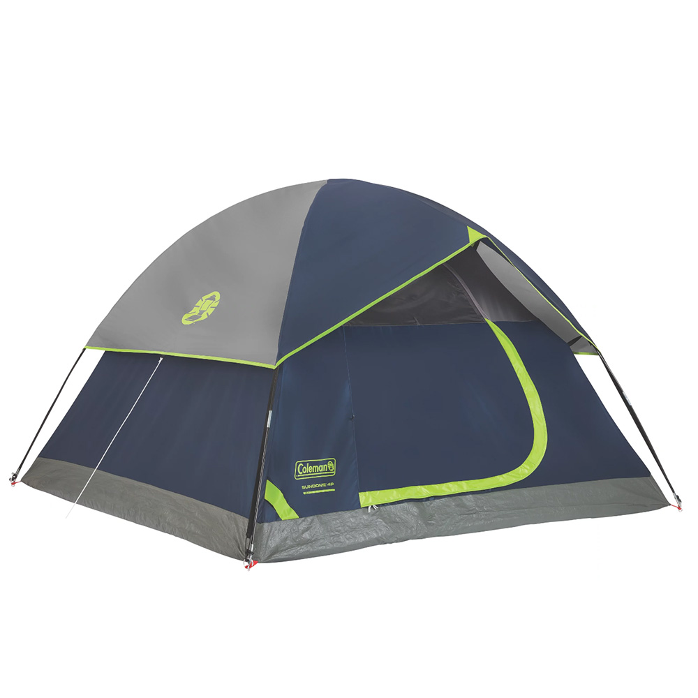 Image 1: Coleman Sundome 4-Person Camping Tent - Navy