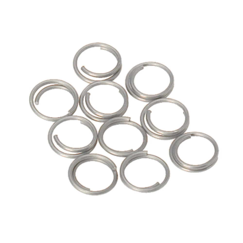 Image 1: Barton Stainless Steel Split Rings - 10mm - 10-Pack