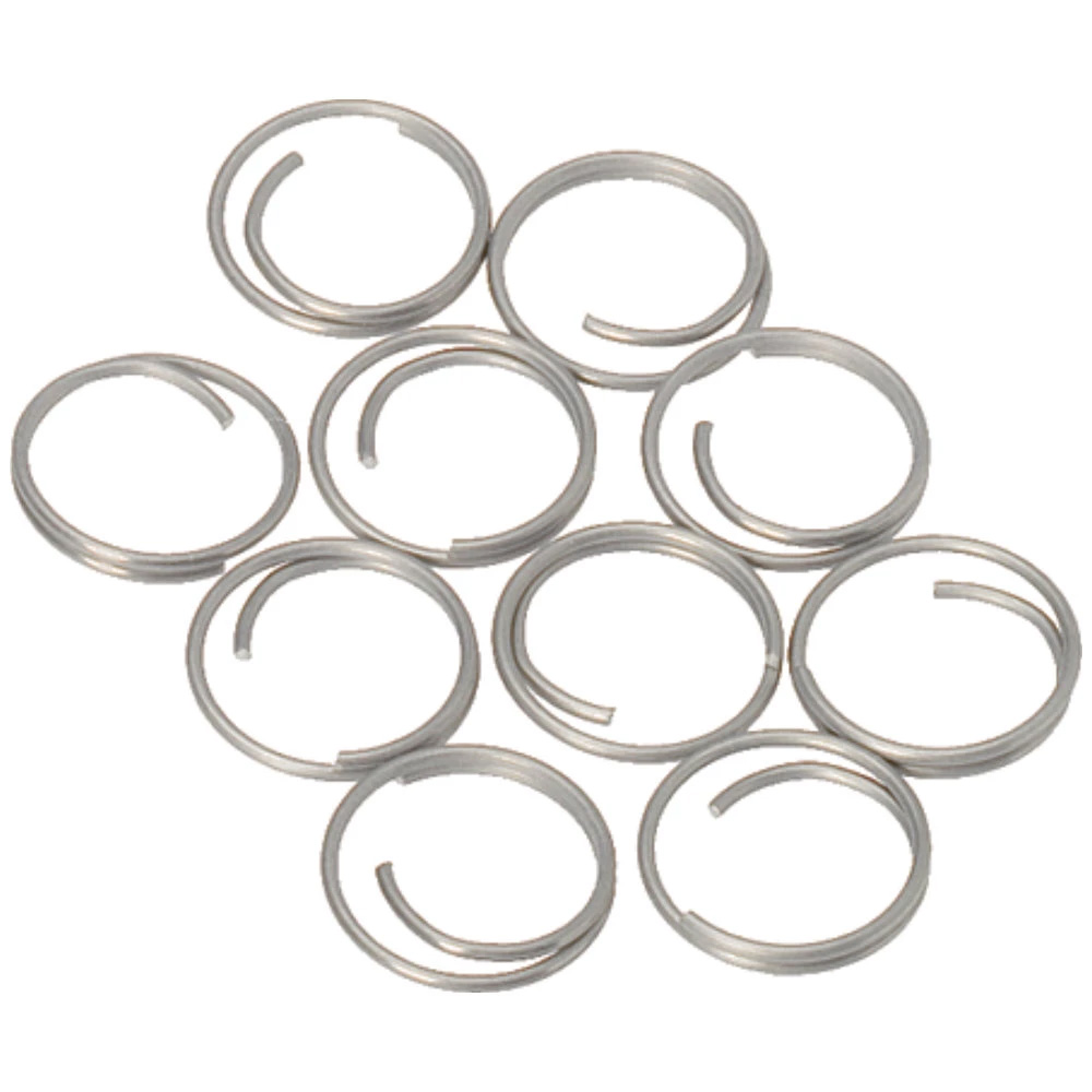 Image 1: Barton Stainless Steel Large Split Rings - 14mm - 10-Pack