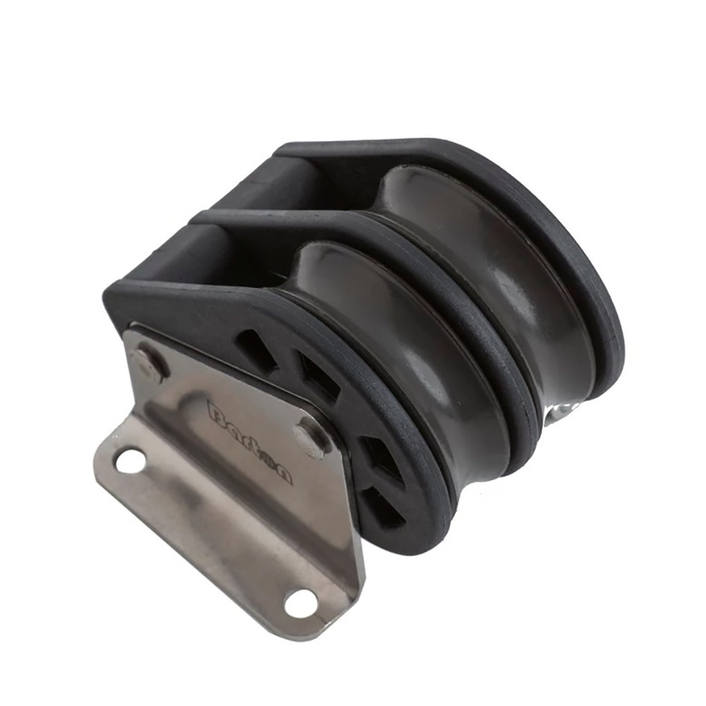 Image 1: Barton Size 3 45mm Plain Bearing Pulley Block Double Upright Block