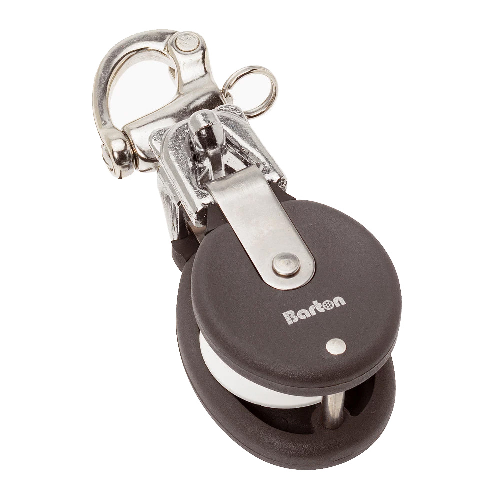 Image 1: Barton Large Snatch Block f/Yachts Up to 40' (12.2M) - Stainless Steel Snap