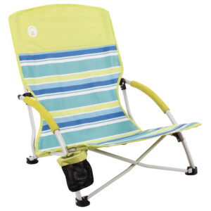 Image 1: Coleman Utopia Breeze™ Beach Sling Chair - Yellow/Blue