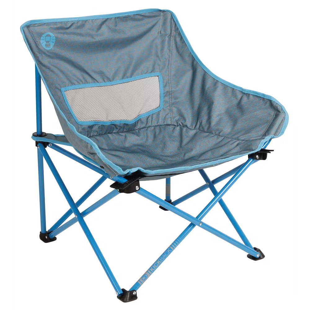 Image 1: Coleman Kickback Breeze Chair - Blue