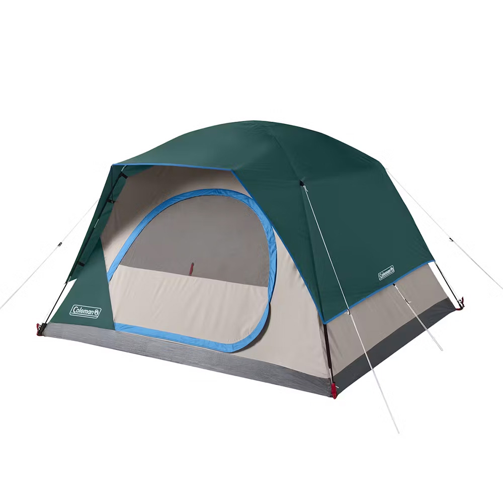 Image 1: Coleman 4-Person Skydome™ Camping Tent - Evergreen