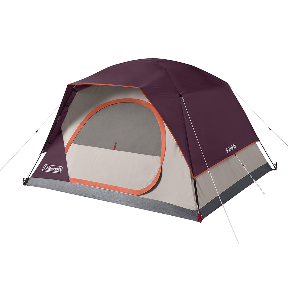 Image 1: Coleman 4-Person Skydome™ Camping Tent - Blackberry