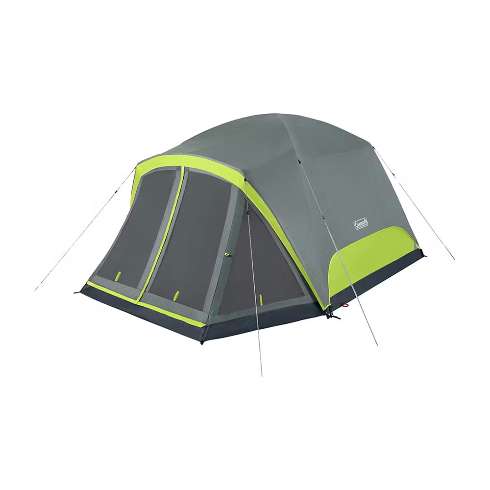 Image 1: Coleman 6-Person Skydome™ Camping Tent w/Screen Room - Rock Grey