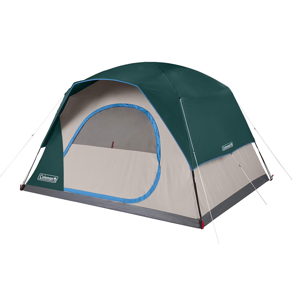Image 1: Coleman 6-Person Skydome™ Camping Tent - Evergreen