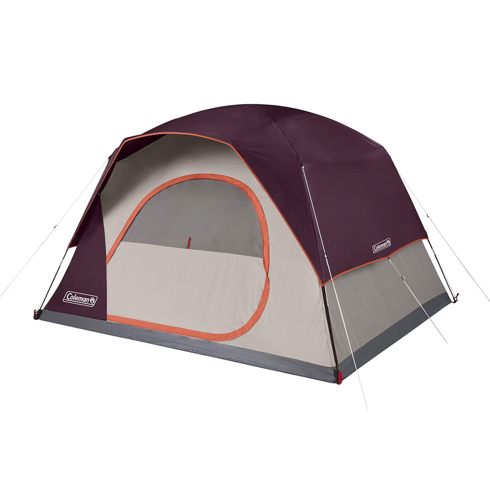 Image 1: Coleman 6-Person Skydome™ Camping Tent - Blackberry