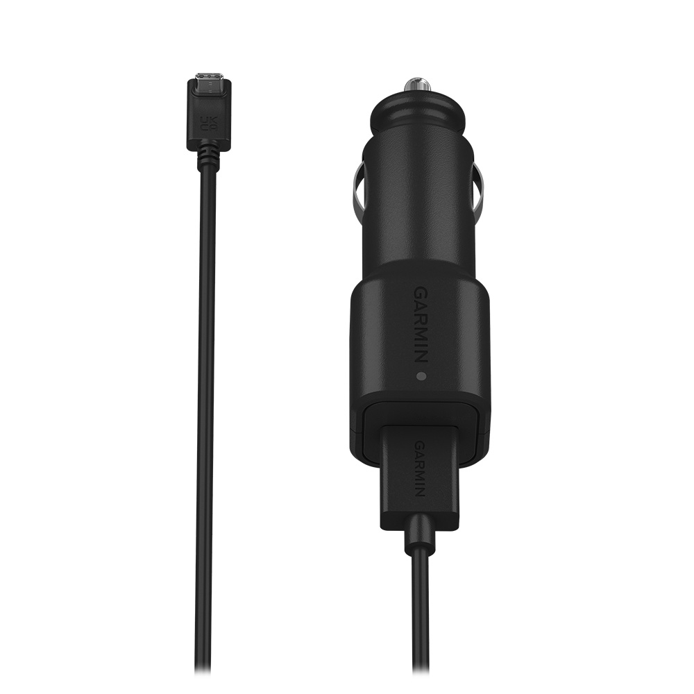 Image 1: Garmin USB-C Vehicle Power Cable w/12V Adapter