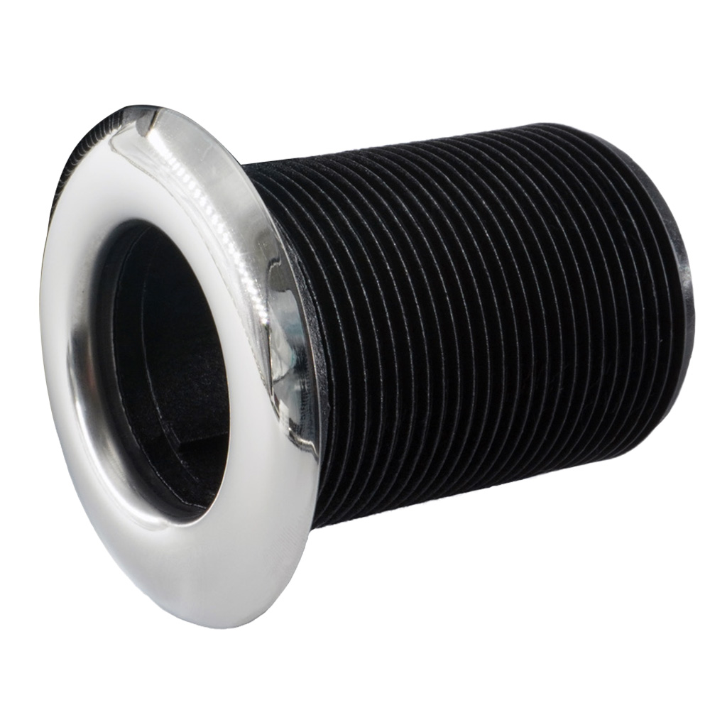 Image 1: Forespar Pro Series Valve Stainless Steel Capped Thru-Hull Fits 1/2"-3/4"