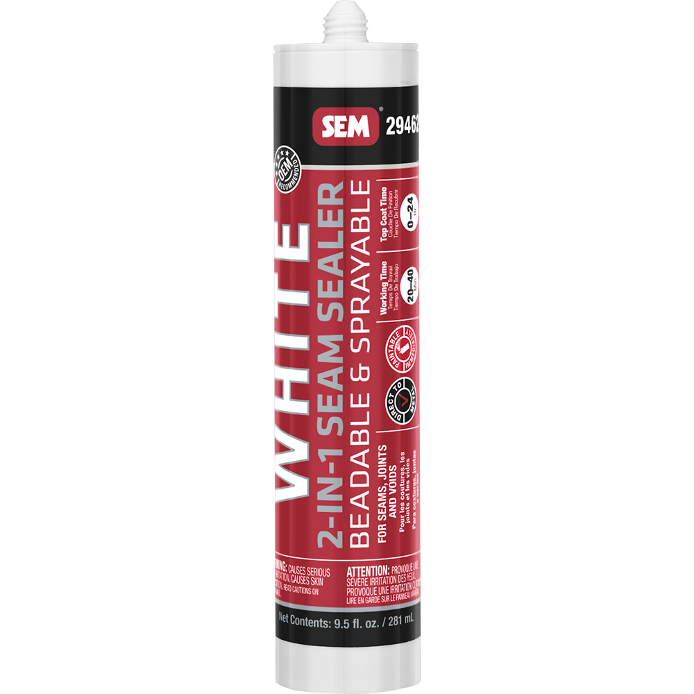 Image 1: SEM 2-IN-1 Seam Sealer - 9.5oz Tube - White