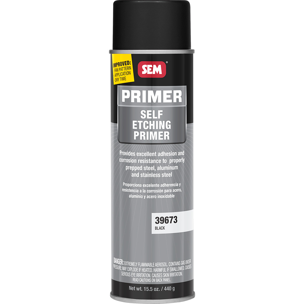 Image 1: SEM Self Etching Primer - 20oz Aerosol Can - Black