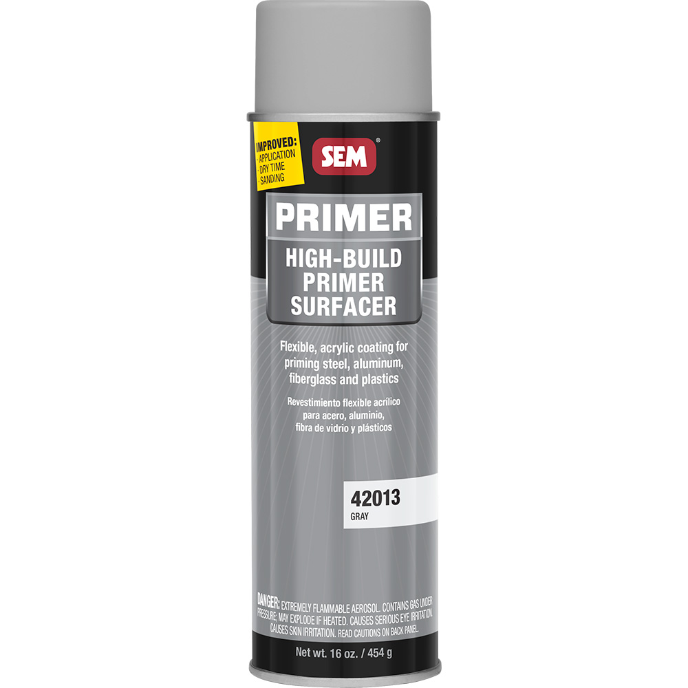 Image 1: SEM High-Build Primer Surfacer - 20oz Aerosol Can - Grey