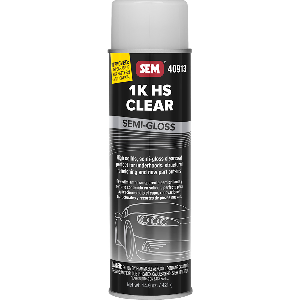 Image 1: SEM 1K HS Clear - 20oz Aerosol Can - Semi-Gloss Finish