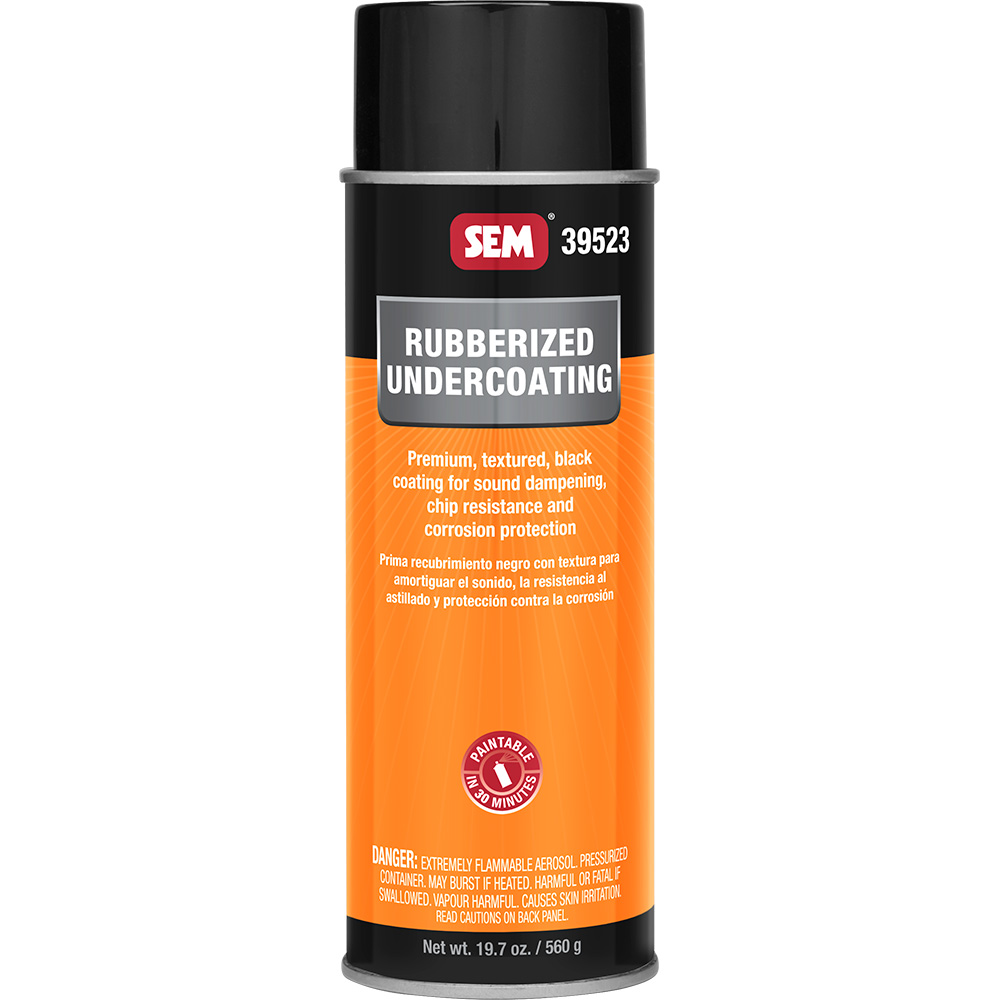 Image 1: SEM Rubberized Undercoating - 24oz Aerosol Can - Black