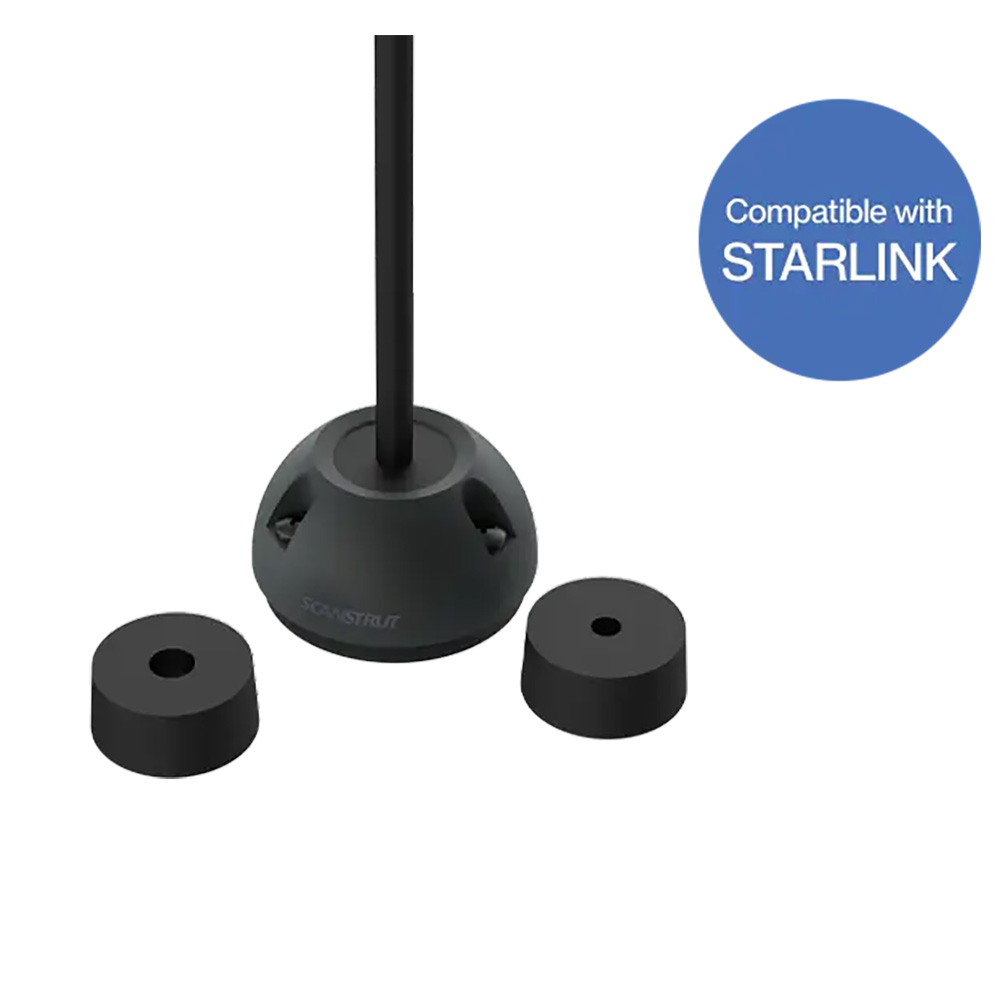 Image 1: Scanstrut DS16-SL Starlink Compatible Cable Seal - Black