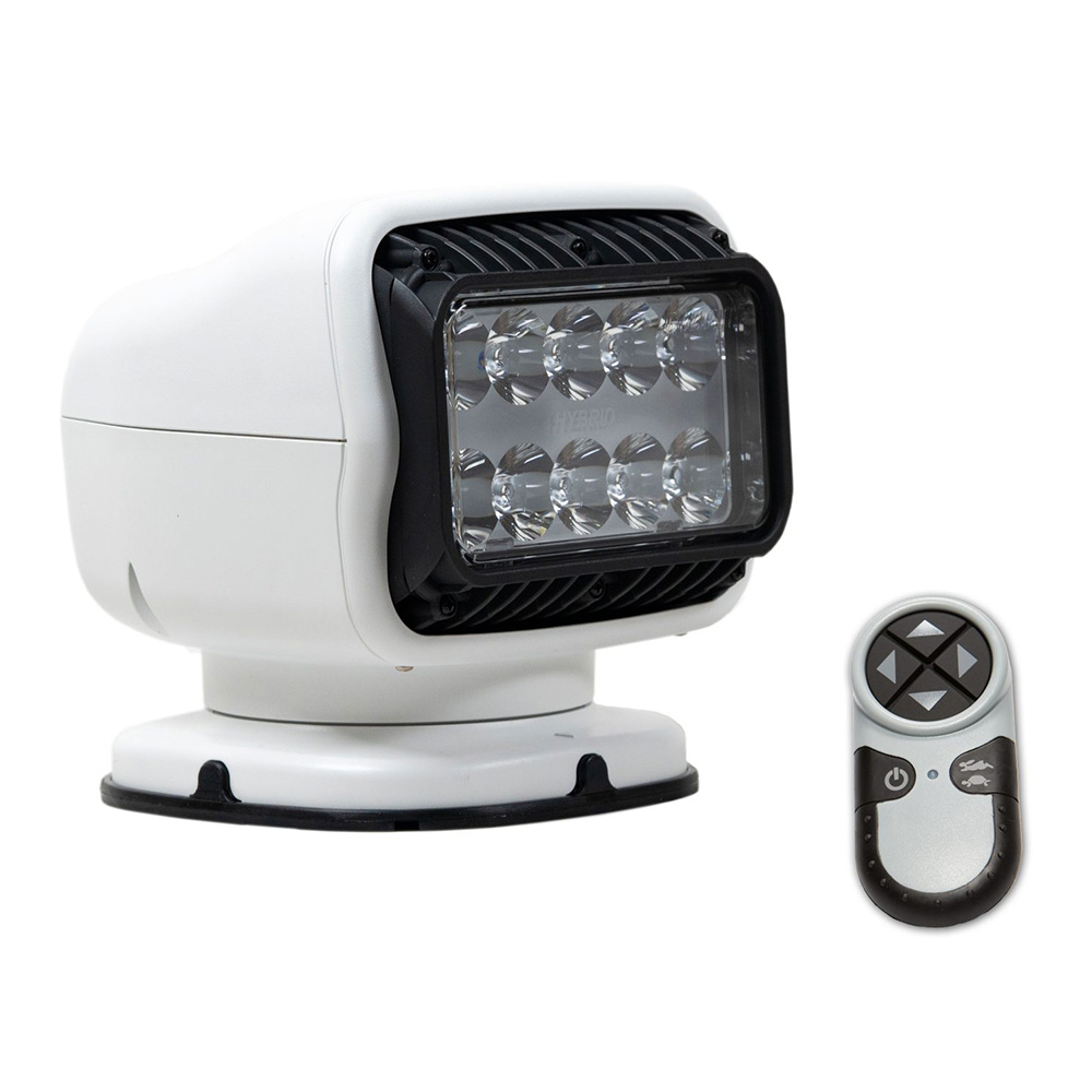 Image 1: Golight GT Series LED Hybrid Light Permanent Mount w/Handheld Wireless Remote - 12V - White