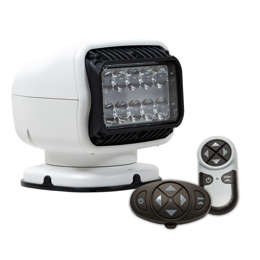 Image 1: Golight GT Series LED Hybrid Light Permanent Mount w/Handheld & Wireless Dash Mount Remotes - 12V - White