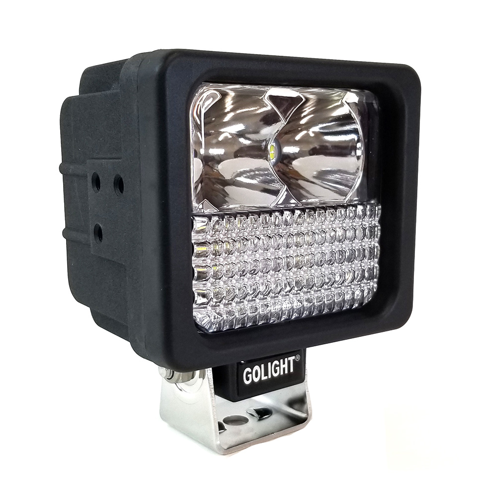Image 1: Golight GXL LED Hybrid Work Series Light Fixed Mount w/No Remote - 12V - Black