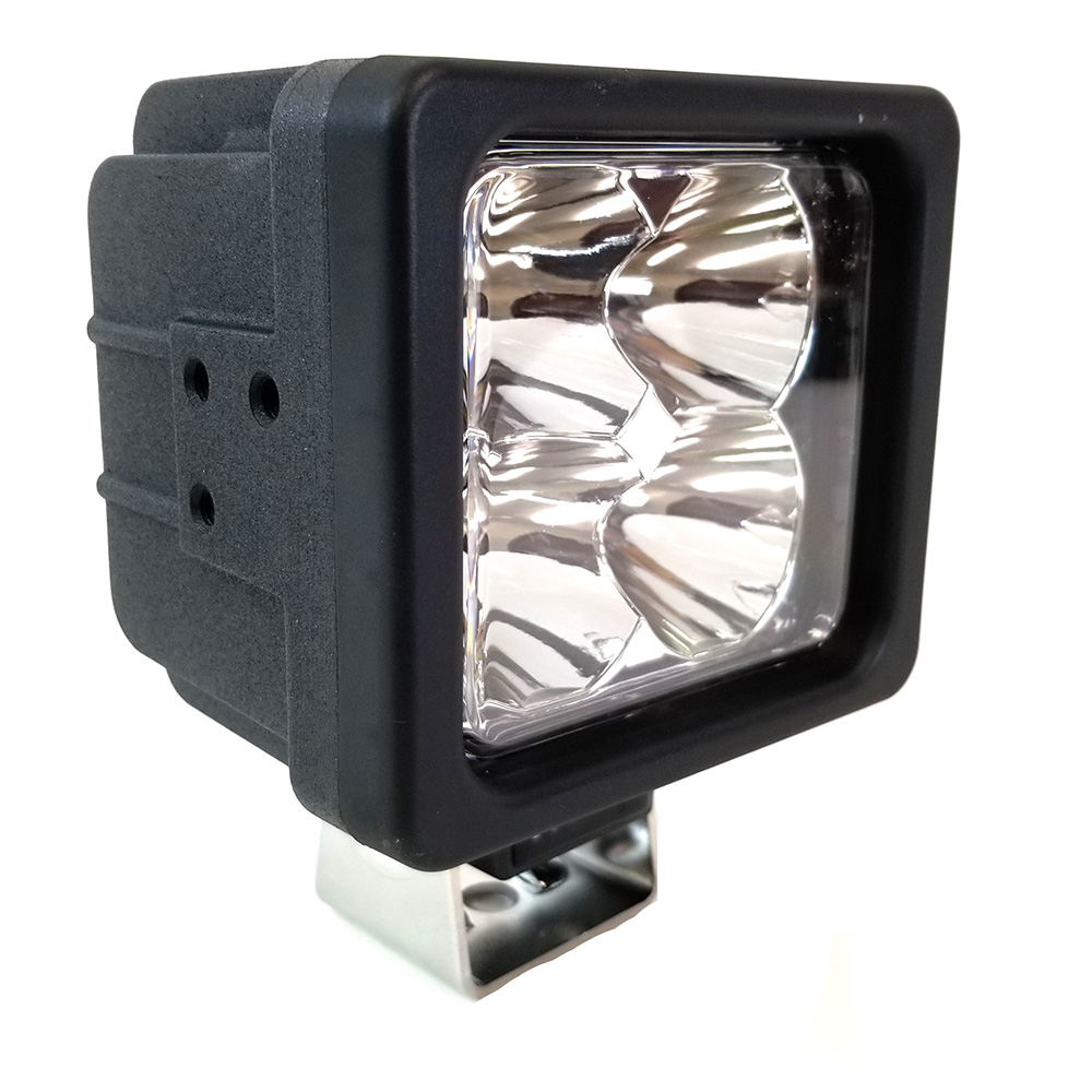Image 1: Golight GXL LED Work Light Series Spot Light Fixed Mount w/No Remote - 12V - Black