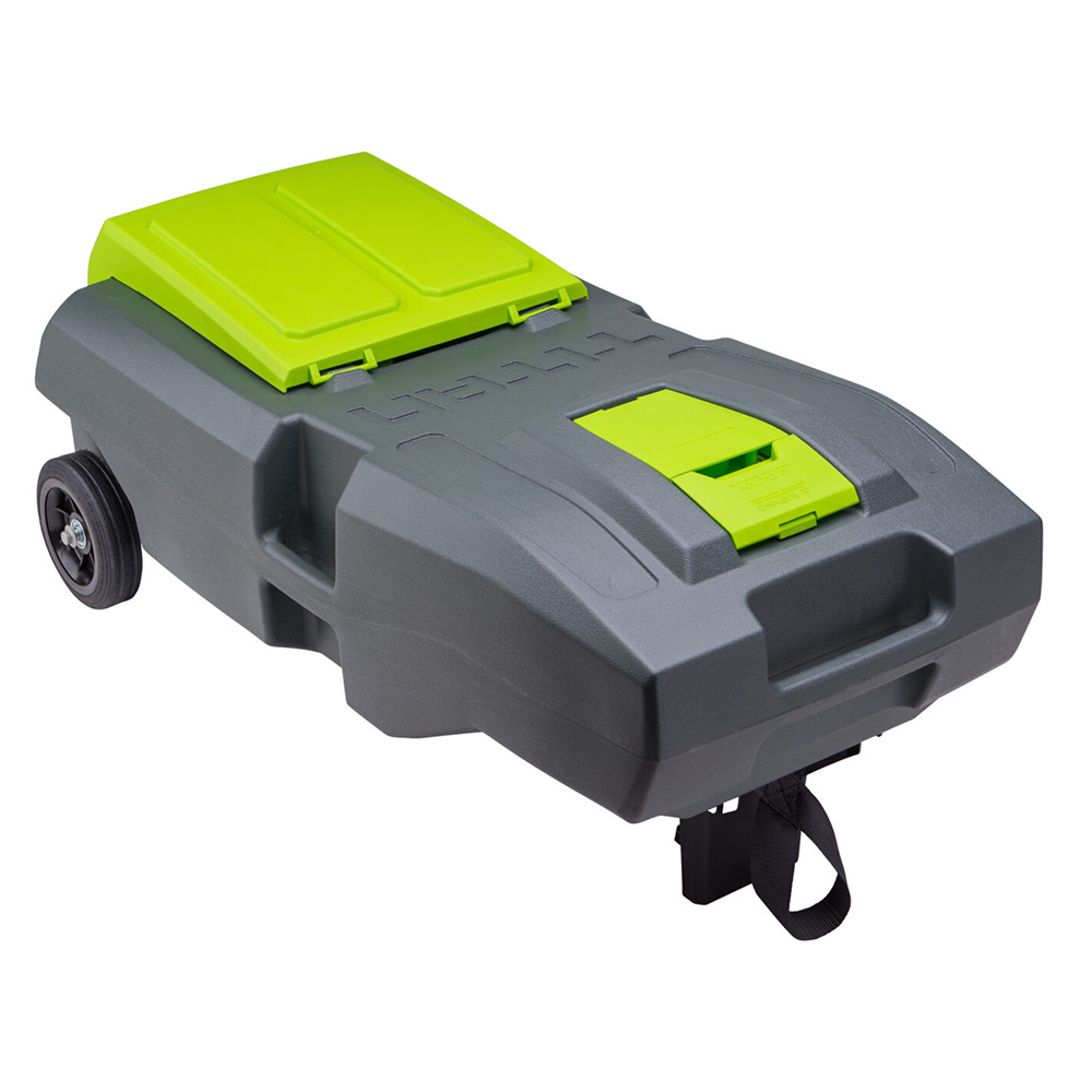 Image 1: Thetford Titan 21 Gallon 2-Wheel Portable Waste Tank w/Ladder Hook