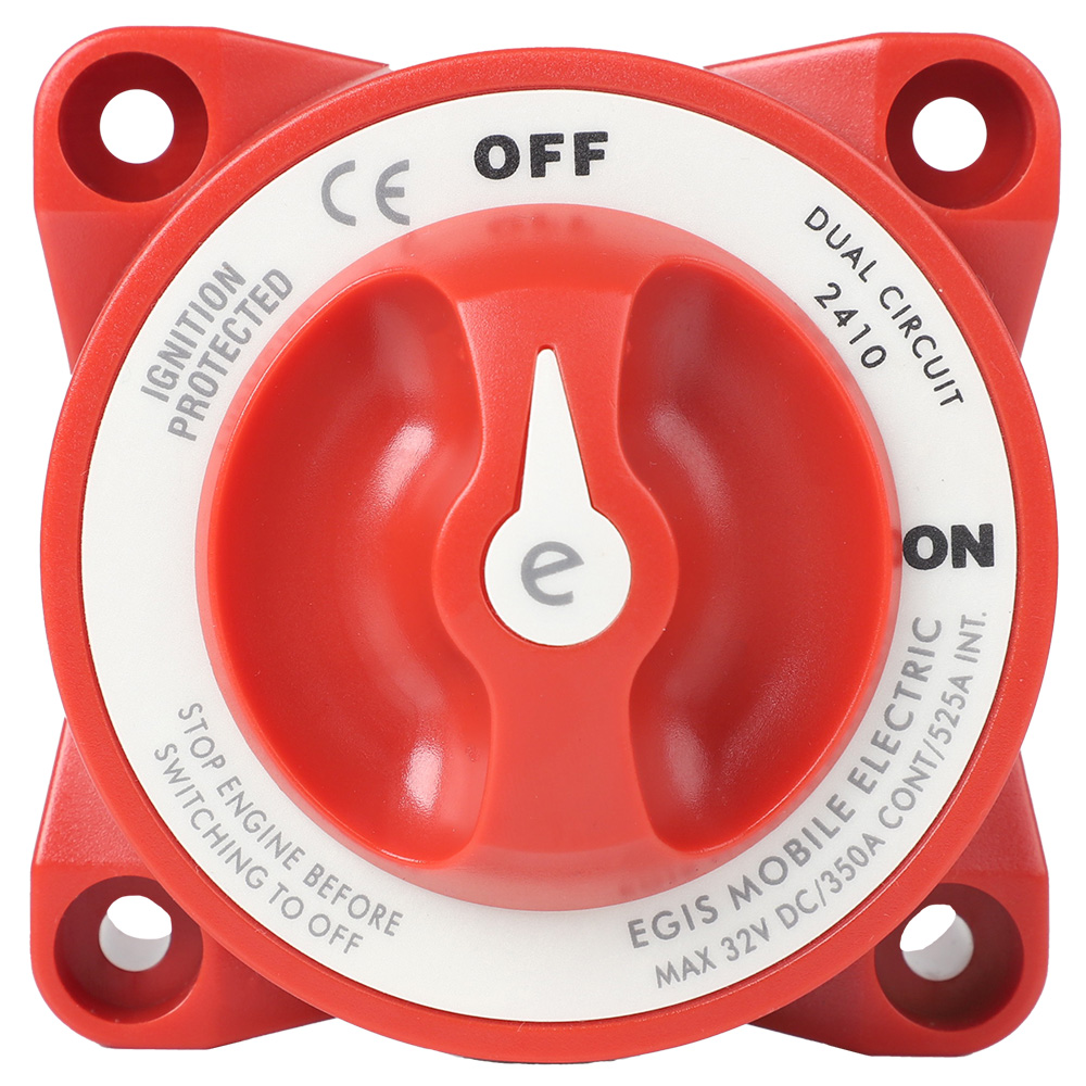 Image 1: Egis E-Series 350A Dual Circuit Battery Switch Off/On