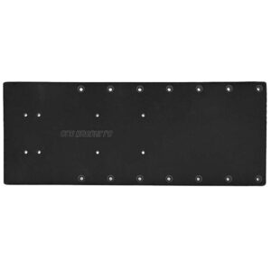 Image 1: Sea Brackets 20" Straight Trolling Motor Plate - Black