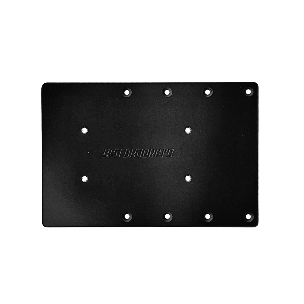 Image 1: Sea Brackets 12" Straight Trolling Motor Plate f/Garmin Force&reg; Kraken - Black