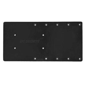 Image 1: Sea Brackets 16" Straight Trolling Motor Plate f/Garmin Kraken - Black