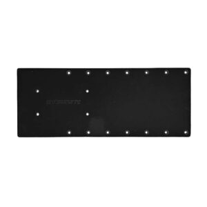 Image 1: Sea Brackets 18" Straight Trolling Motor Plate f/Garmin Kraken - Black