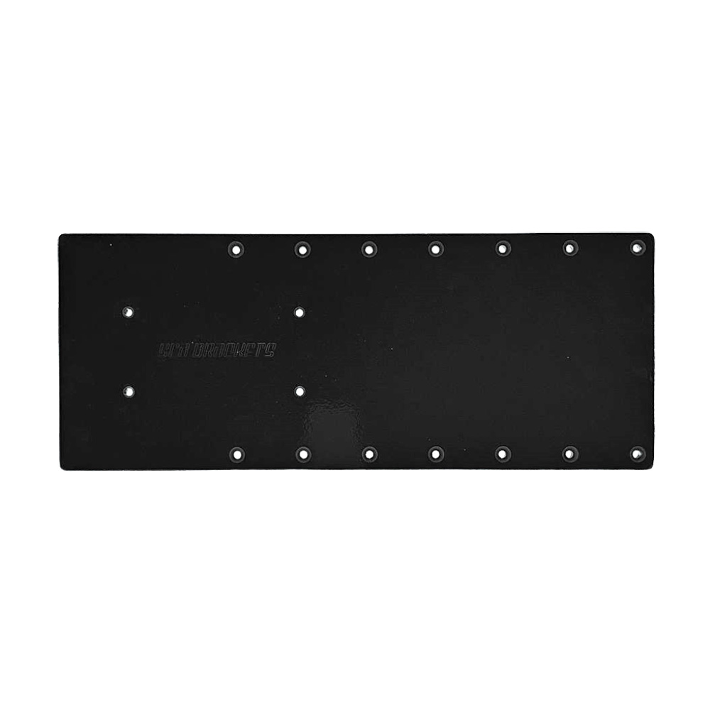 Image 1: Sea Brackets 18" Straight Trolling Motor Plate f/Garmin Kraken - Black
