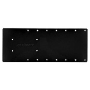 Image 1: Sea Brackets 20" Straight Trolling Motor Plate f/Garmin Kraken - Black