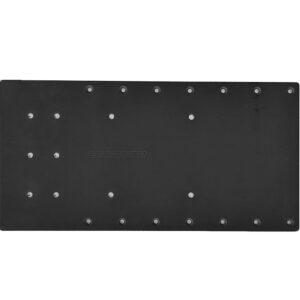 Image 1: Sea Brackets 20" Straight Trolling Motor Plate f/Minn Kota Quest - Black
