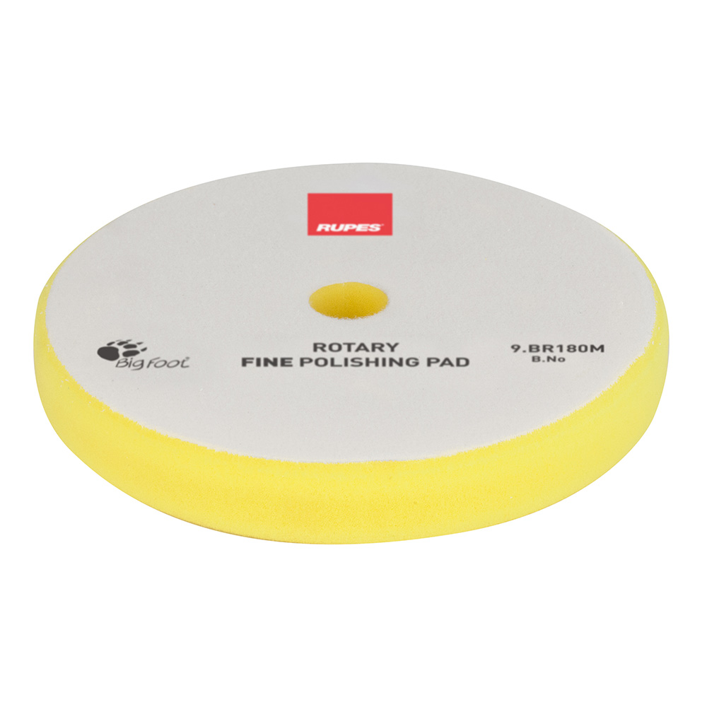 Image 1: RUPES Rotary Fine Polishing Foam Pad 155/160mm - Yellow