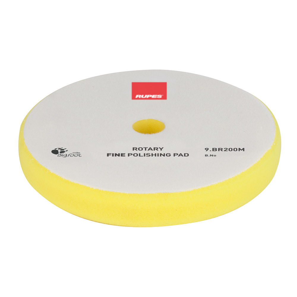Image 1: RUPES Rotary Fine Polishing Foam Pad 175/180mm - Yellow