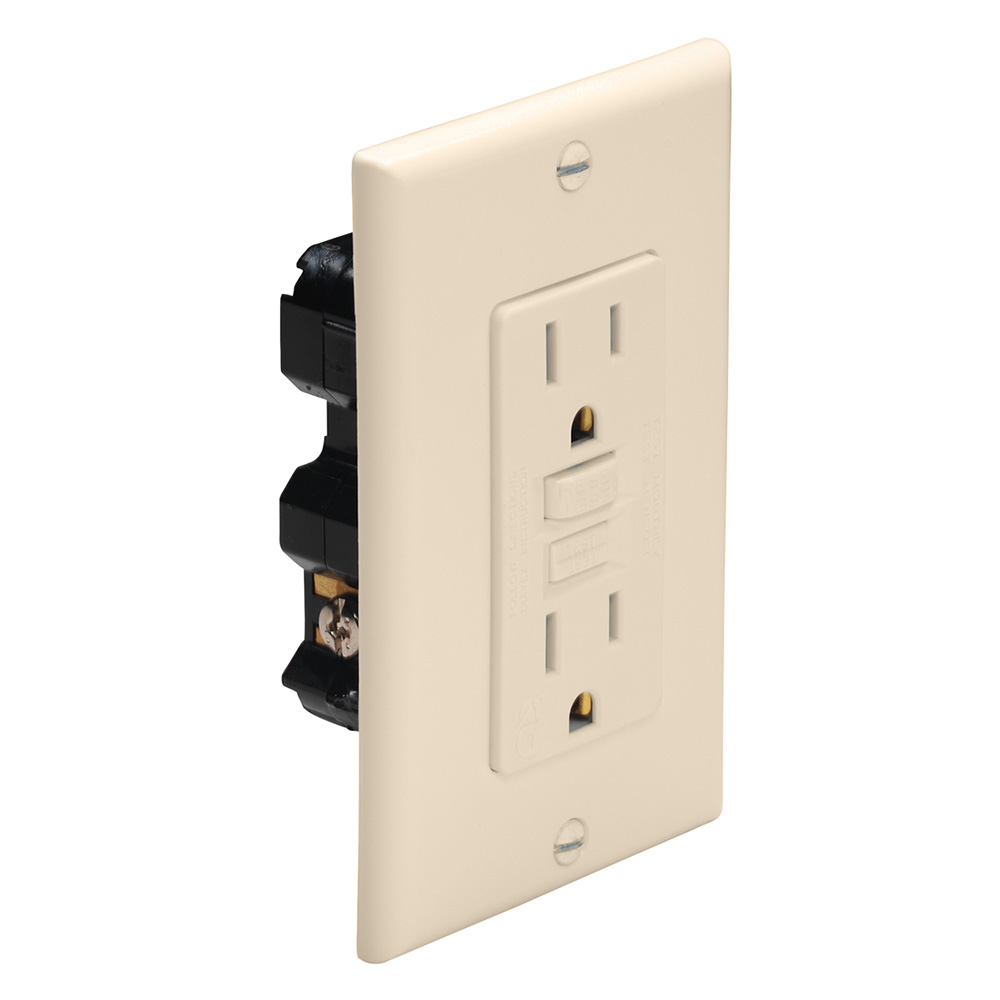 Image 1: Marinco Ground Fault Circuit Interrupter (GFCI) - Ivory