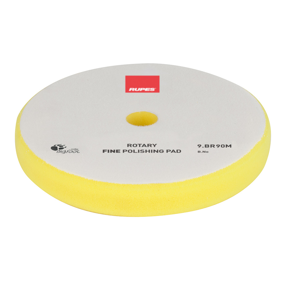 Image 1: RUPES Rotary Fine Polishing Foam Pad 75/90mm - Yellow