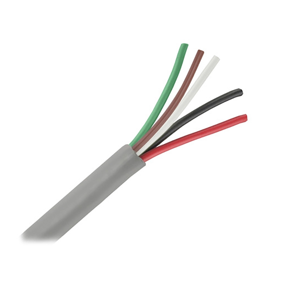 Image 1: Pacer Unshielded 5 Conductor Cable - 25' - 18/5 AWG - Green, Brown, White, Black, & Red