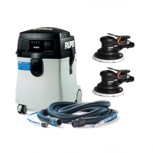 Image 1: RUPES S245 Portable Vacuum Long Hose Kit w/(1) RH356A & (1) RH359A Skorpio Sander