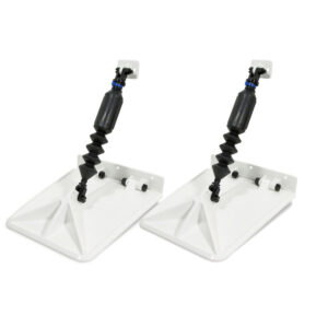 Image 1: Smart Tabs SX Trim Tabs by Lectrotab 9.5” x 10” f/15'-18‘ Boat w/60 - 135HP - White