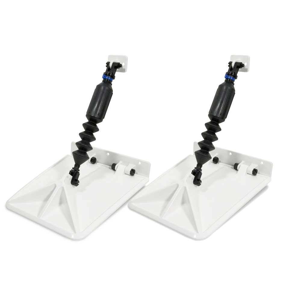 Image 1: Lectrotab Smart Tabs SX 9.5” x 10” f/13-15’ Boat w/30 - 40HP - White