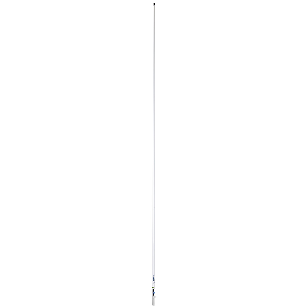 Image 1: Scout 8' QuickFit White VHF Antenna w/5M Cable + FME Quick 6 Foam Filled 6db Solid Brass & Copper Element