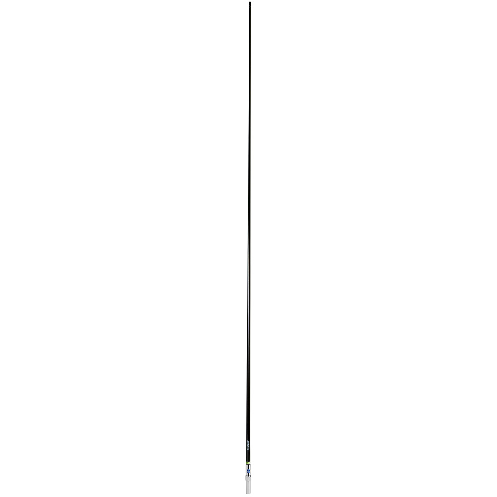 Image 1: Scout 8' QuickFit Black VHF Antenna w/5M Cable + FME Quick 6 Foam Filled 6db Solid Brass & Copper Element