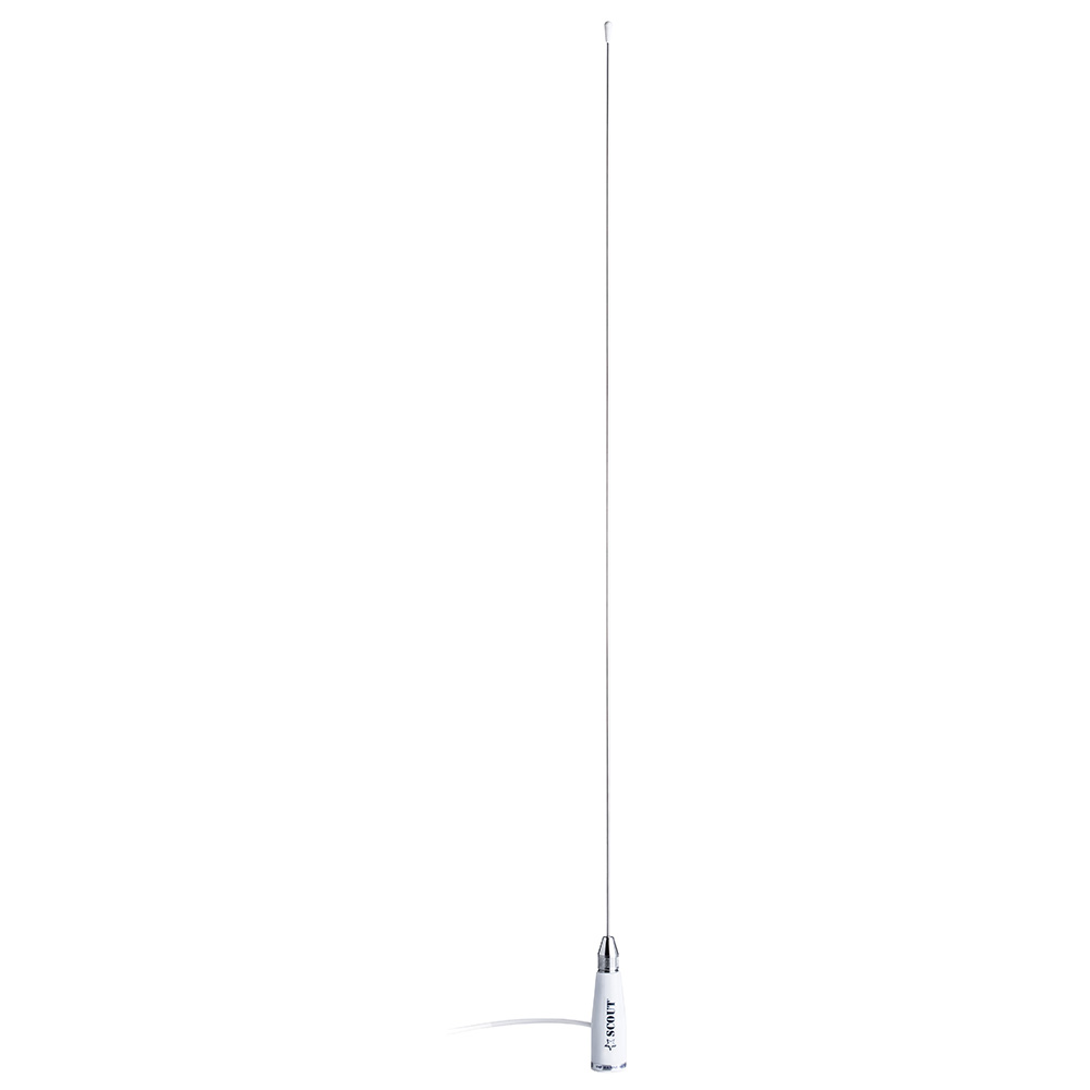 Image 1: Scout 3.3' Stainless VHF Whip Antenna 3dB w/5M RG-58 Coax KS23A