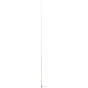 Image 1: Scout 8' White VHF Antenna 6dB Stainless Steel Ferrule w/5M RG-58 Coax Includes PL-259 KS-42