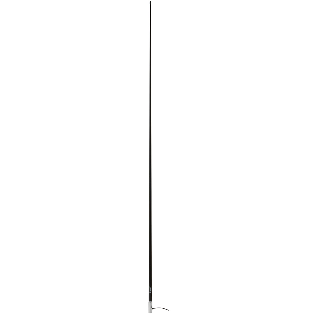 Image 1: Scout 8' Black VHF Antenna 6dB Stainless Steel Ferrule w/5M RG-58 Coax Includes PL-259 KS-42