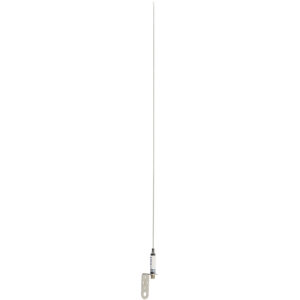 Image 1: Scout 3' Stainless VHF Whip 3dB w/Bracket f/Sailboats - No Cable