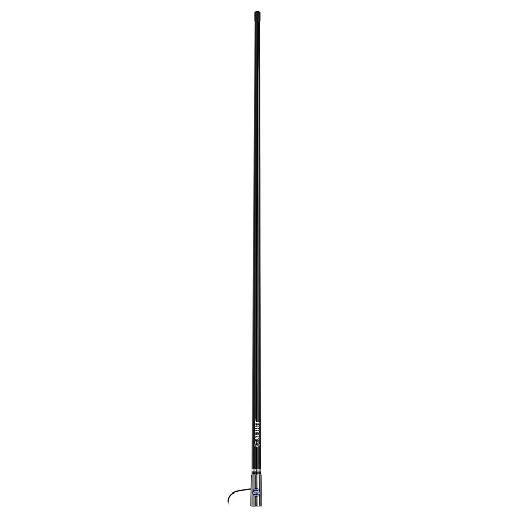 Image 1: Scout 4' Black AM/FM Antenna Fiberglass